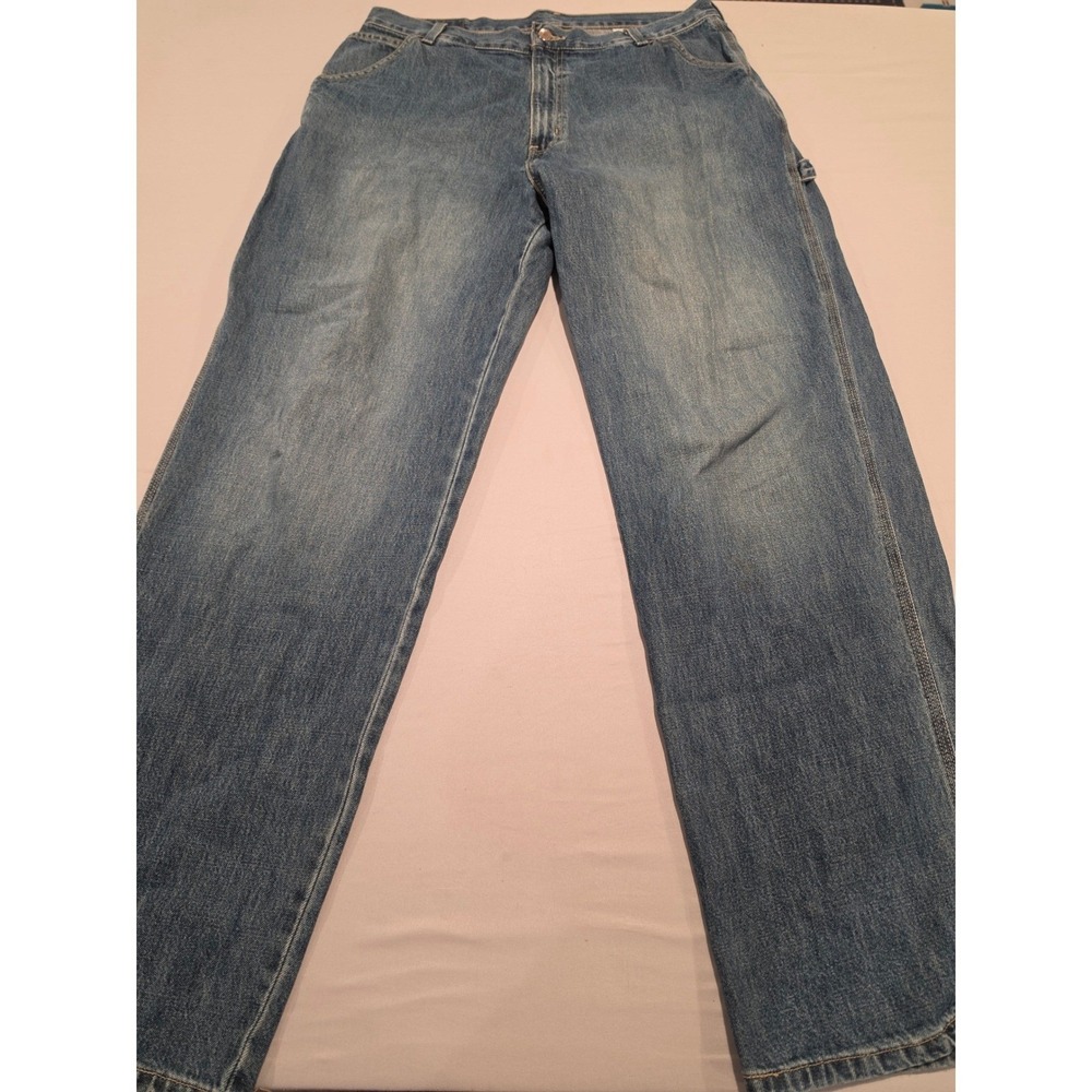 Bugle Boy Jean Co Mens 36x34 Carpenter Jeans Blue Denim Relaxed Workwear 0894
